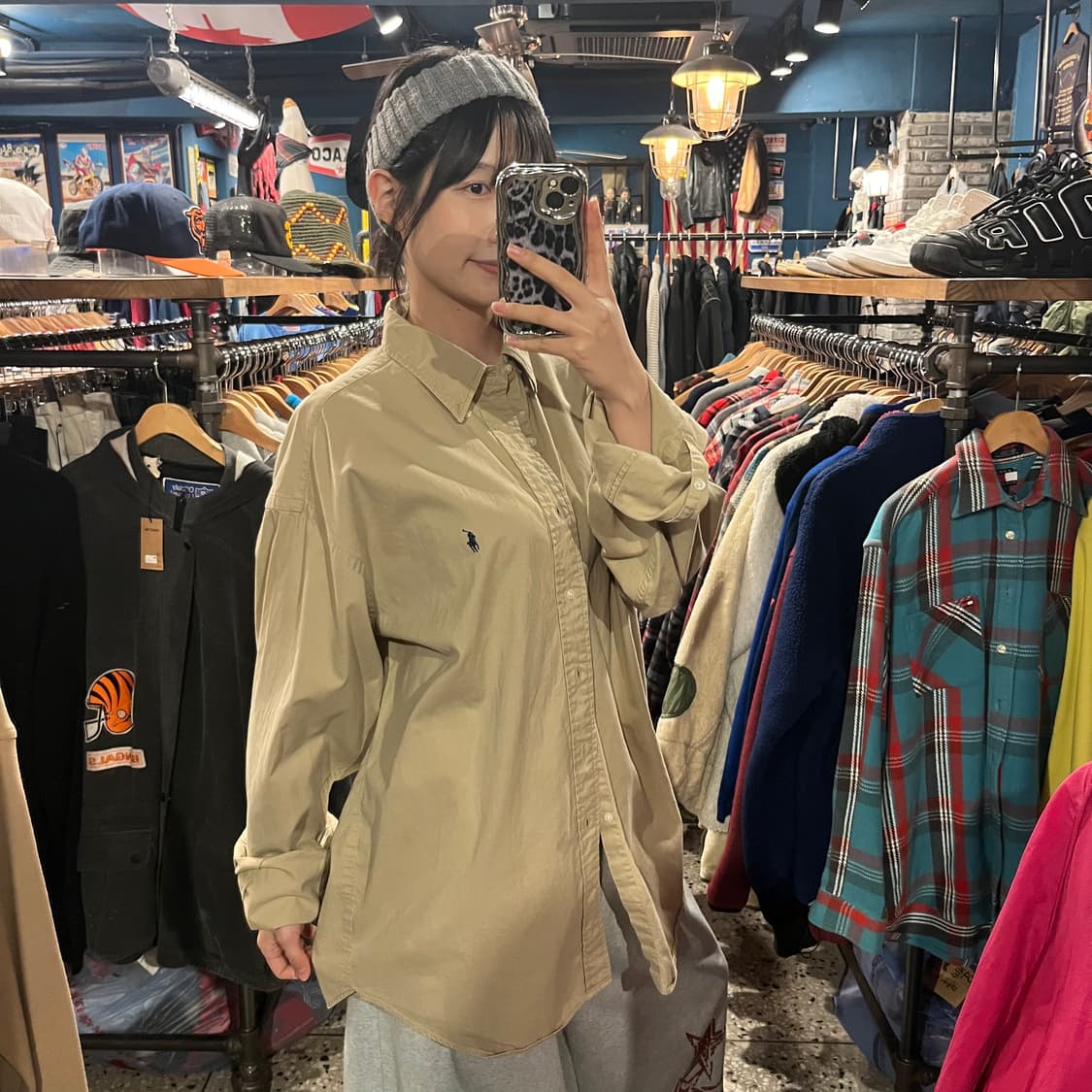 POLO 폴로 랄프로렌 베이지 셔츠 XXL 상품이미지3