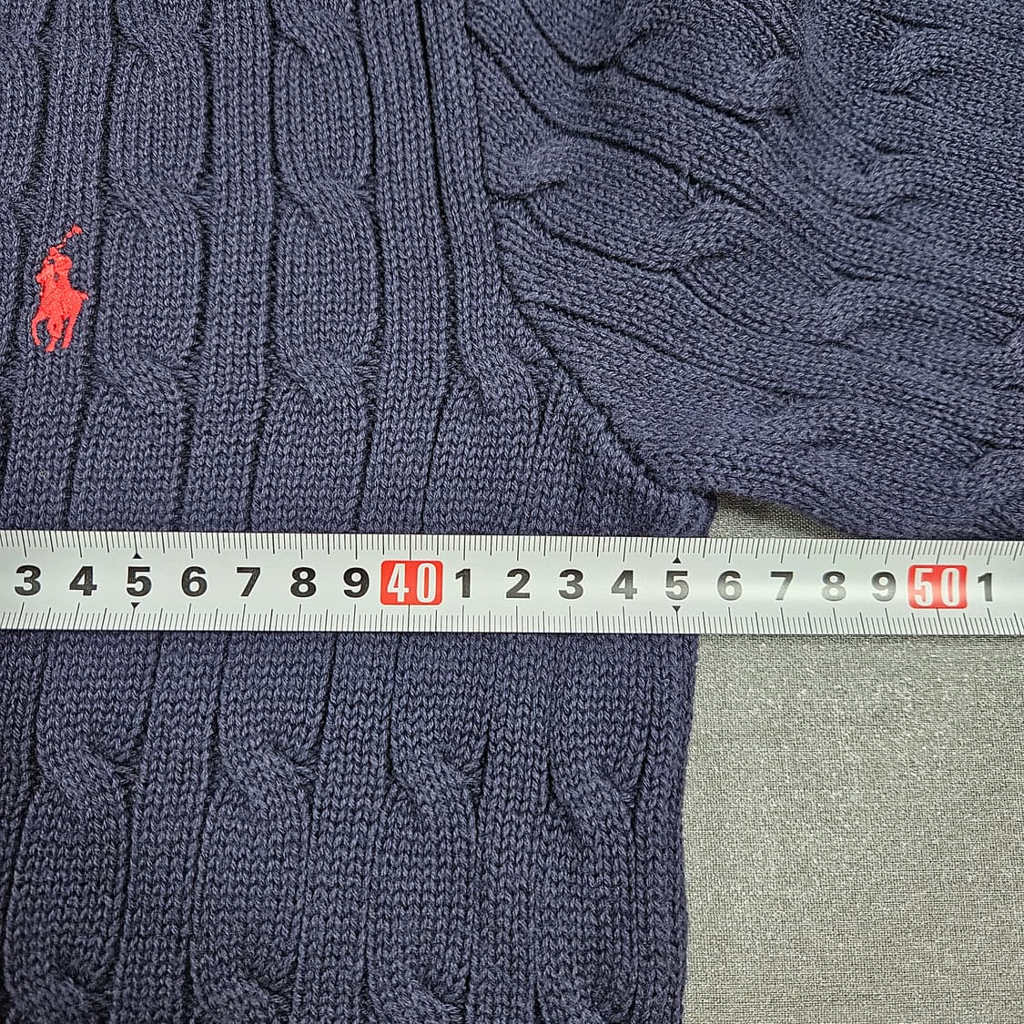 폴로 랄프로렌 네이비 꽈배기 니트 키즈L 상품이미지5