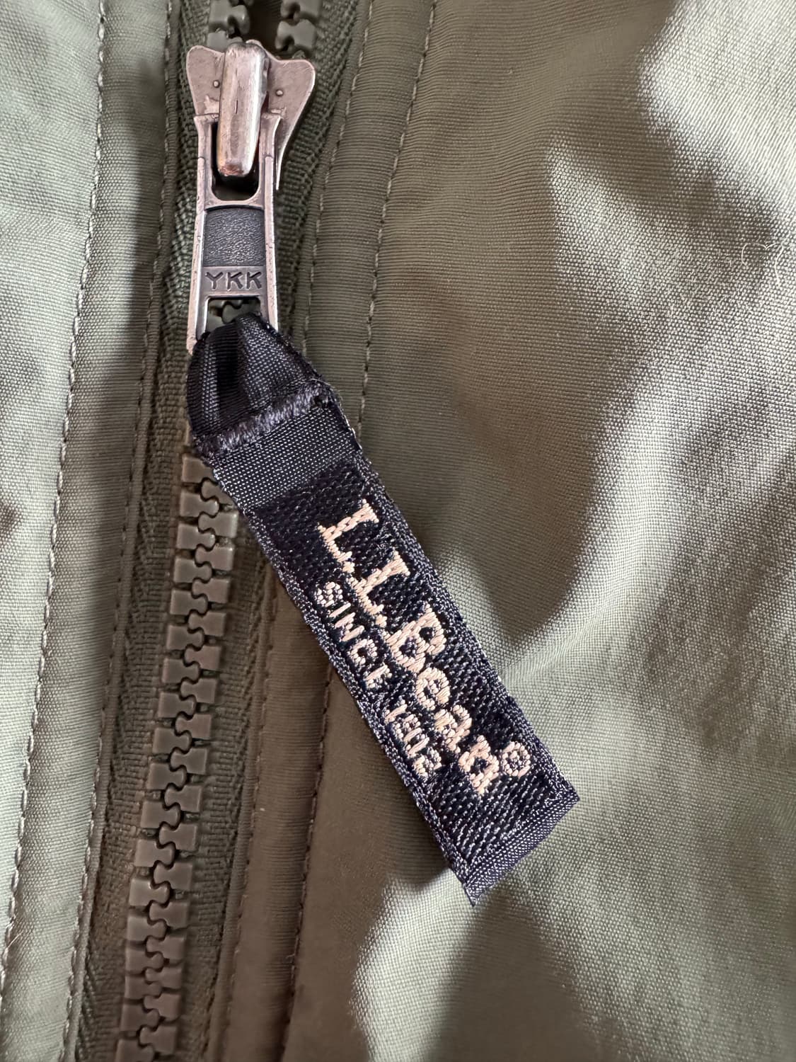 [L] 00s 엘엘빈 ll bean 웜업 자켓 올리브 상품이미지5