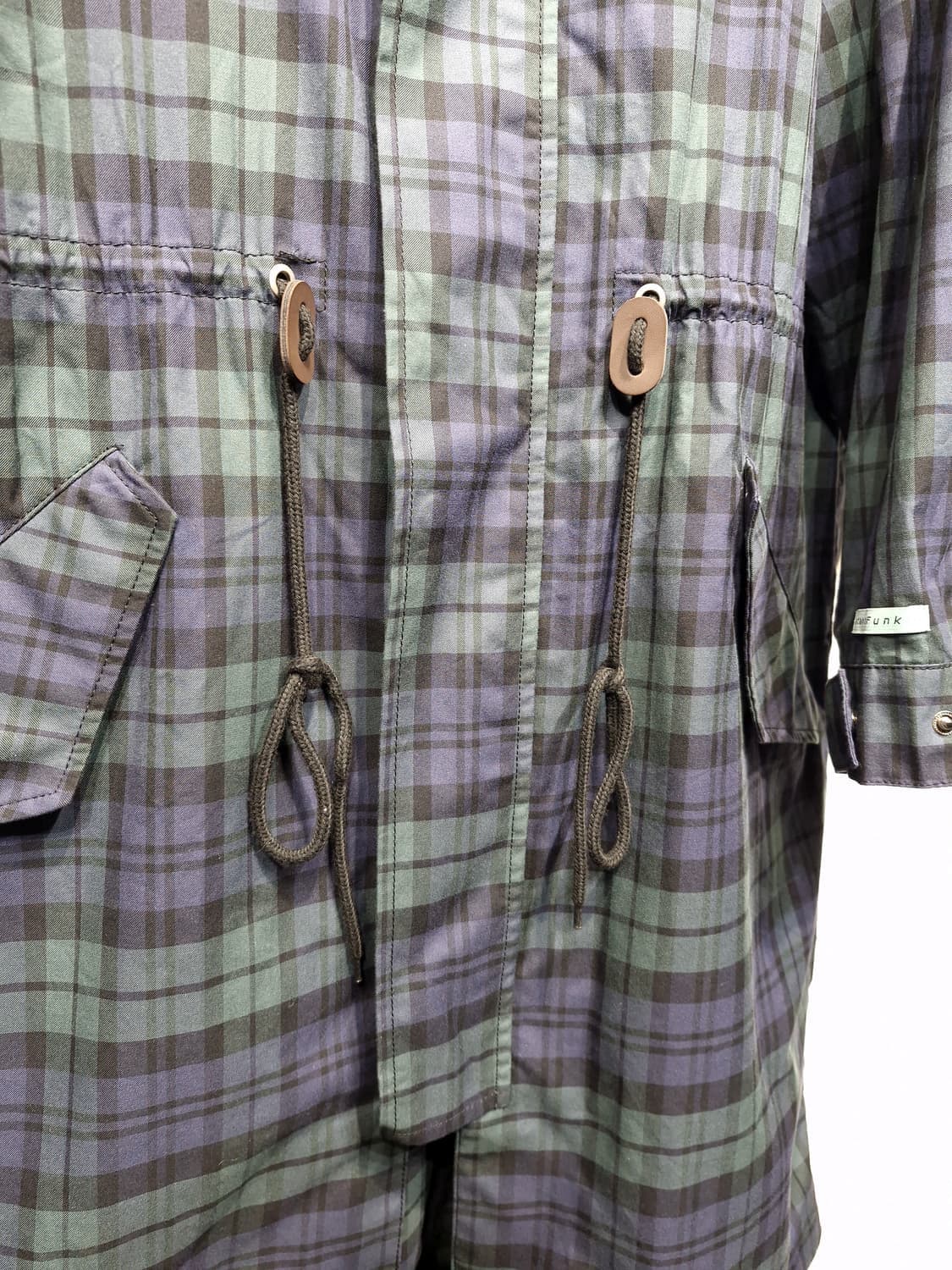 InstantFunk 인스턴트펑크 오버사이즈 체크 피쉬테일 상품이미지6