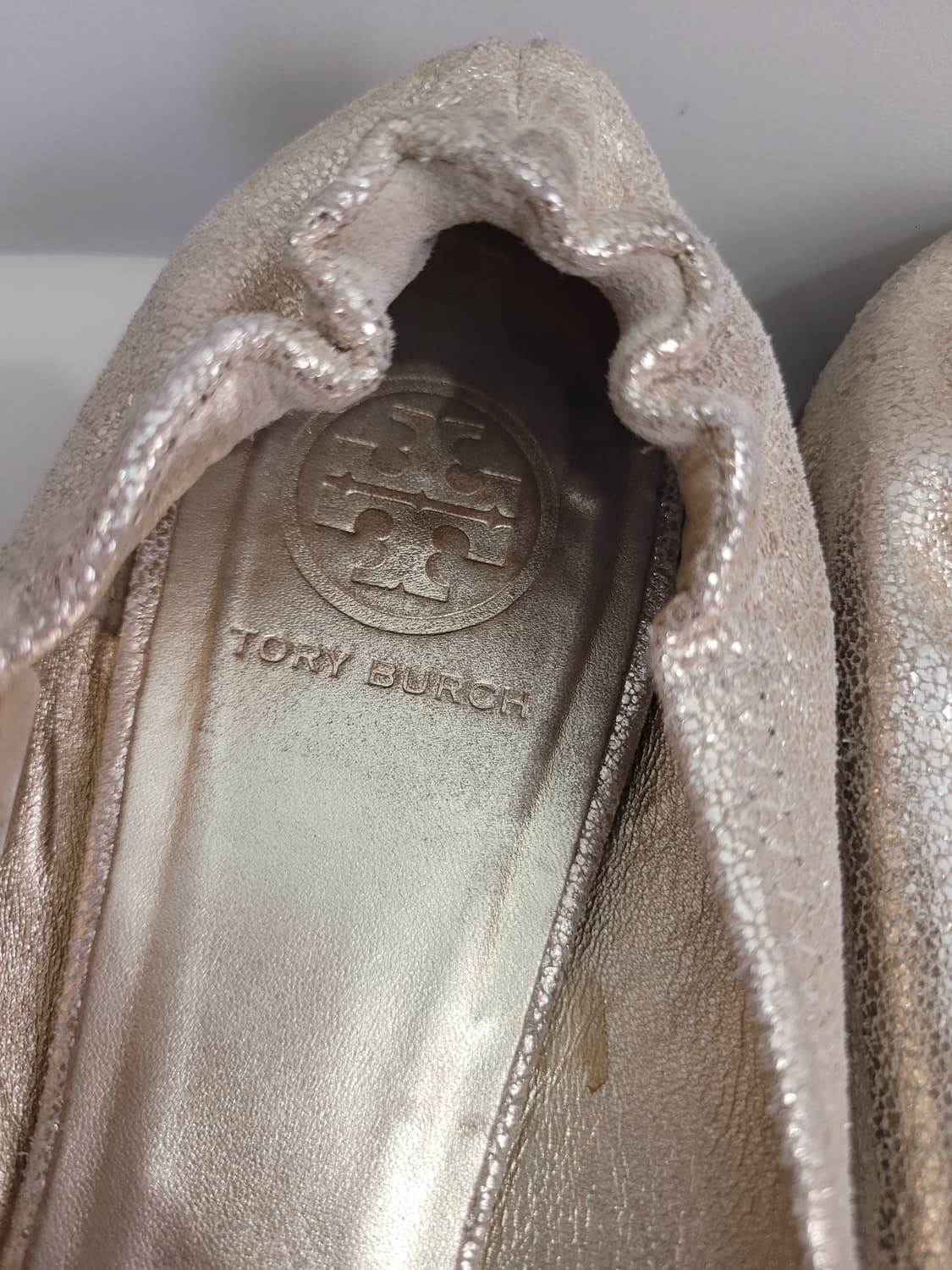 토리버치 골드 플랫 슈즈 11M 275사이즈 상품이미지4