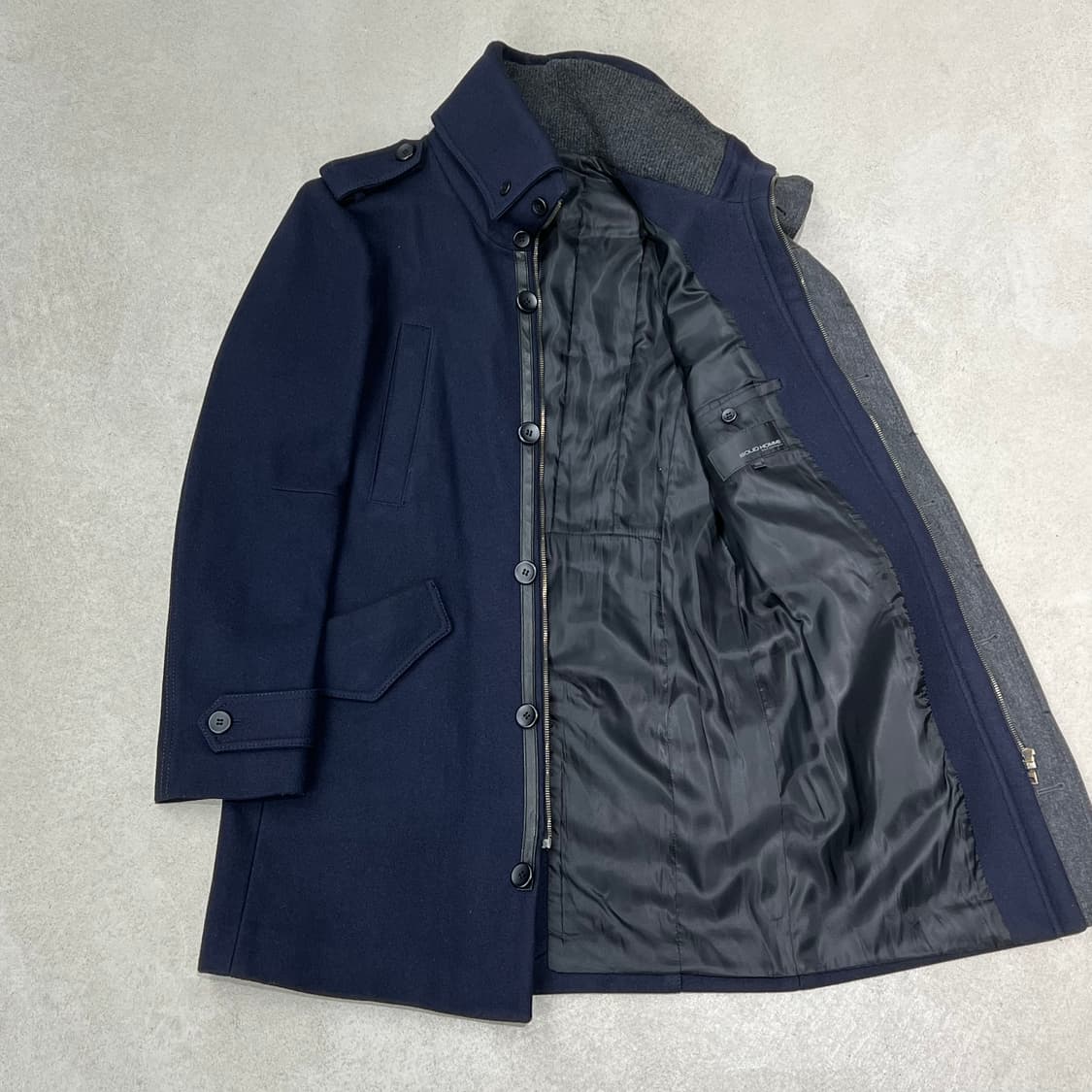 솔리드옴므 하이넥 울코트 s09852 상품이미지3