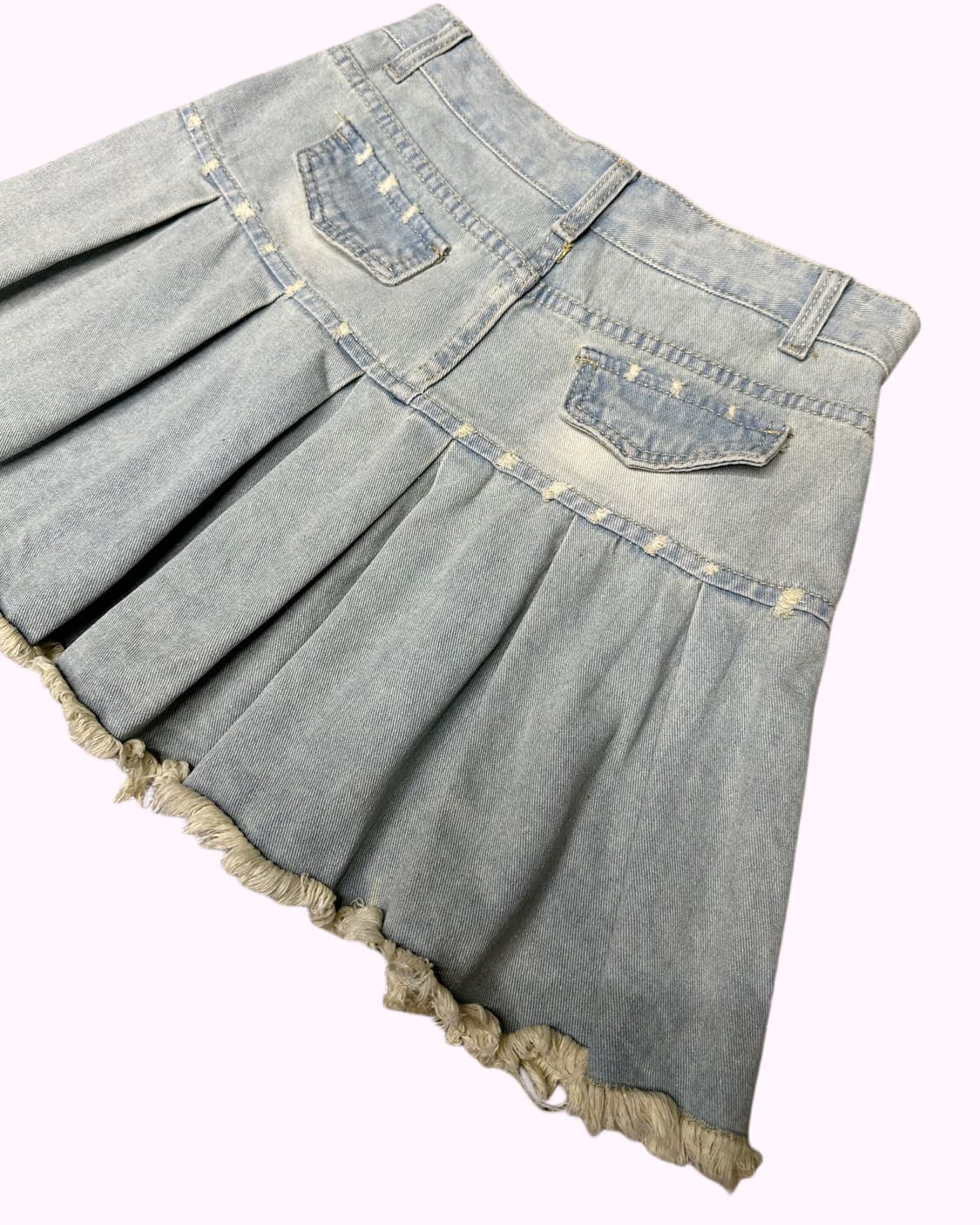 damage pleats denim skirt 상품이미지6