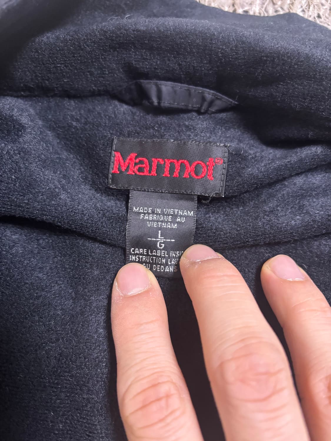 일본판 MARMOT 검정색 바람막이 사이즈 105-110 상품이미지4