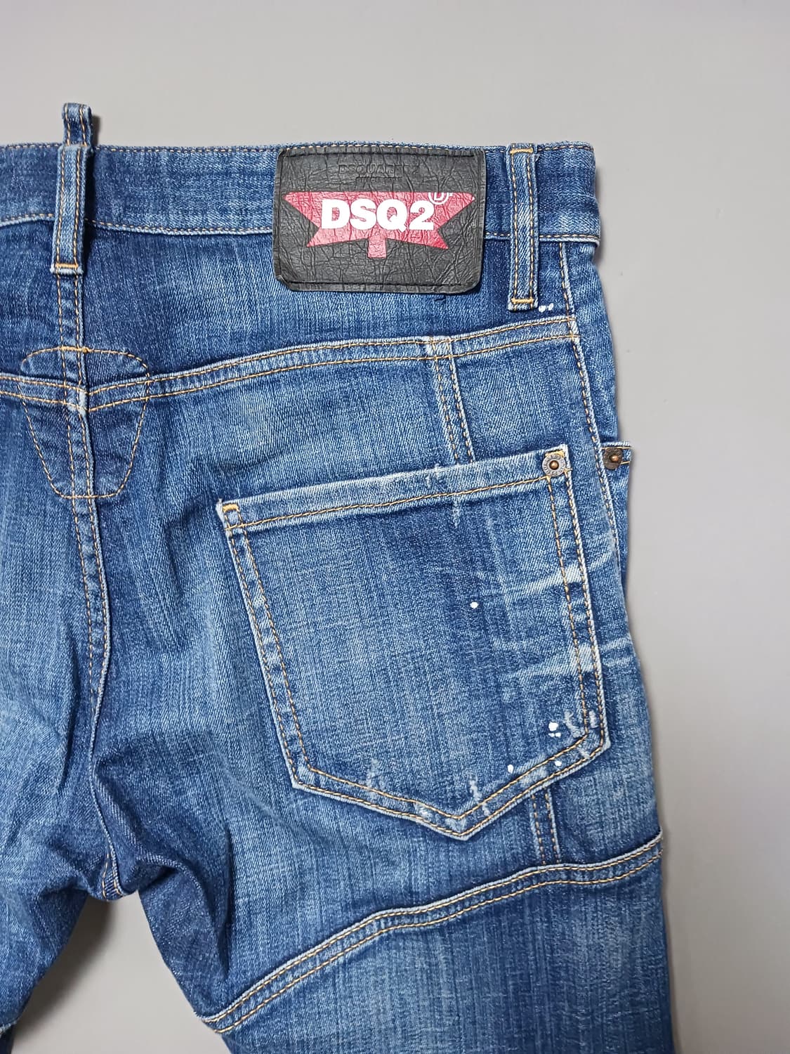 [48] 정품 디스퀘어드2 페인팅 딥워싱 타이디바이커진 청바지 32 33 상품이미지9