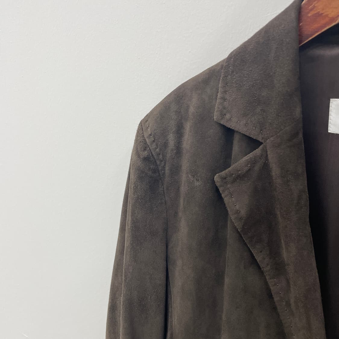 막스마라 누벅 스웨이드 브라운 자켓 상품이미지4