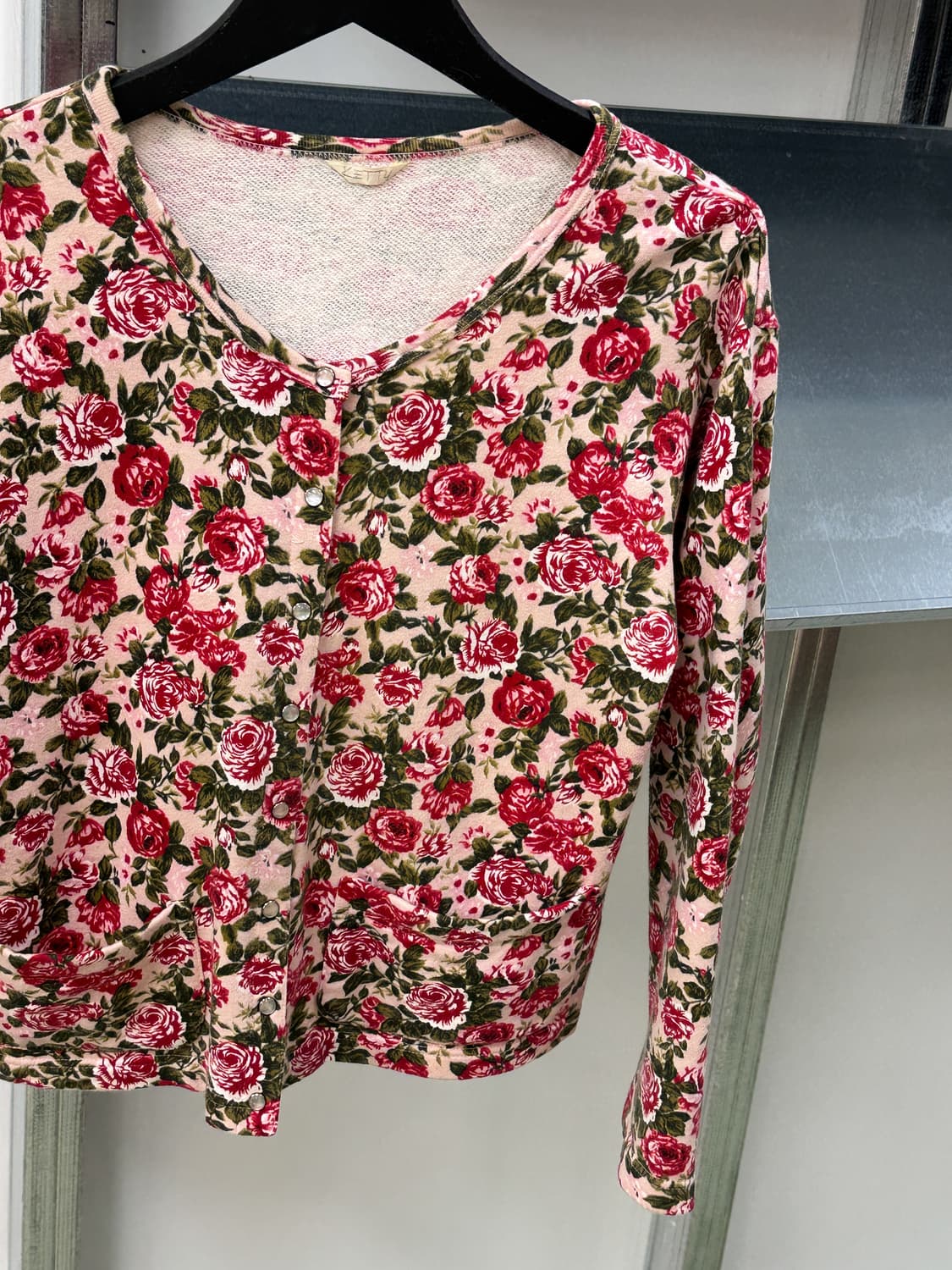 vintage flower cotton cardigan 상품이미지4