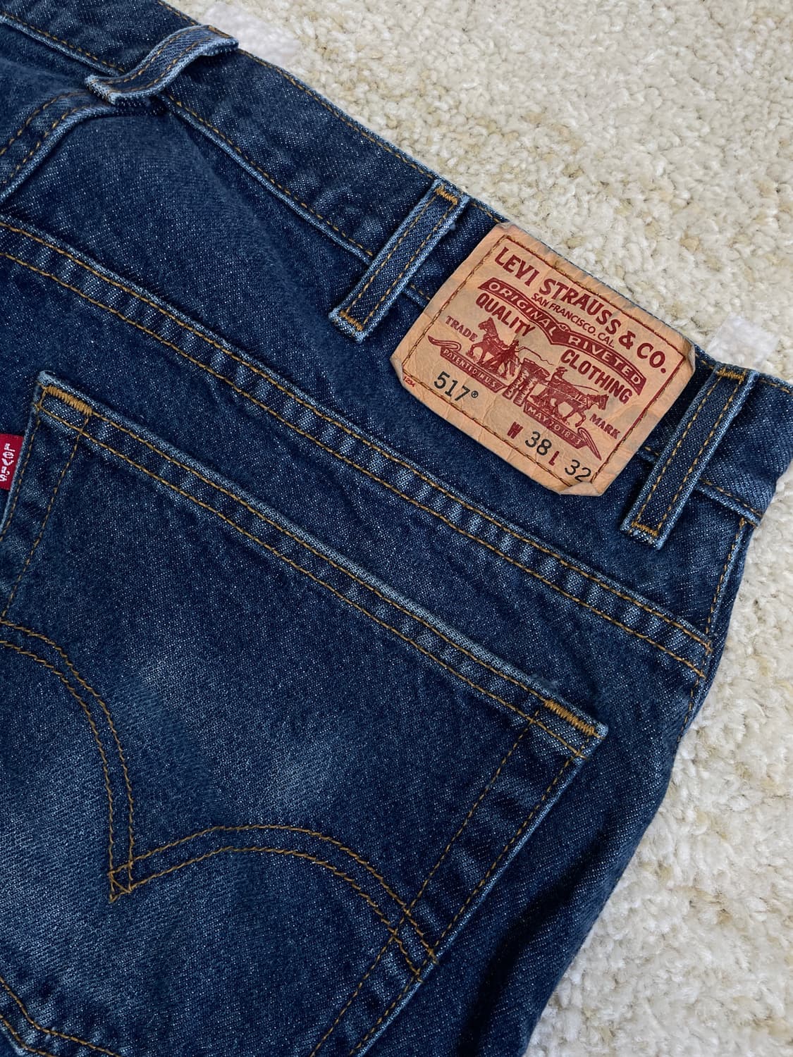 [38x32] 00s 리바이스 517 부츠컷 중청 워싱 진 데님 상품이미지2