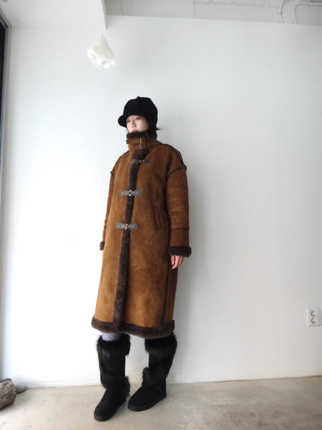 Buckle detail moca muston / brown 상품이미지4