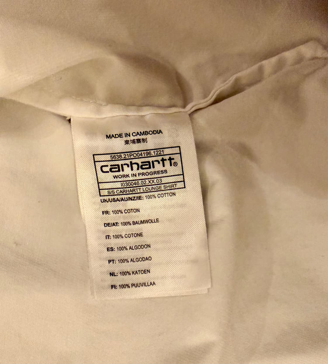 Carhartt wip Lounge Shirt (M) 상품이미지6