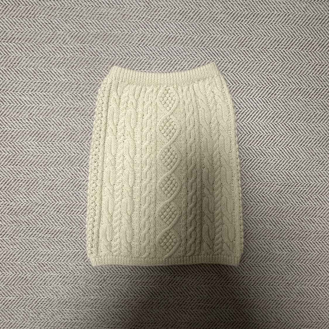 VINTAGE hand knit skirt 상품이미지1