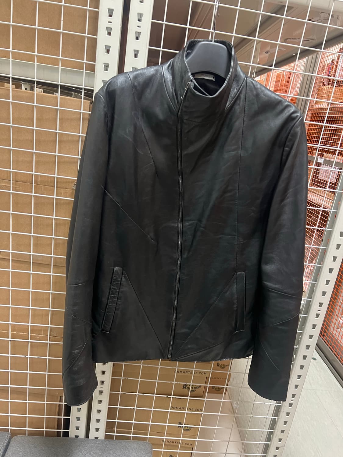 릭오웬스맛 자라 양가죽 하이넥 레더 상품이미지2