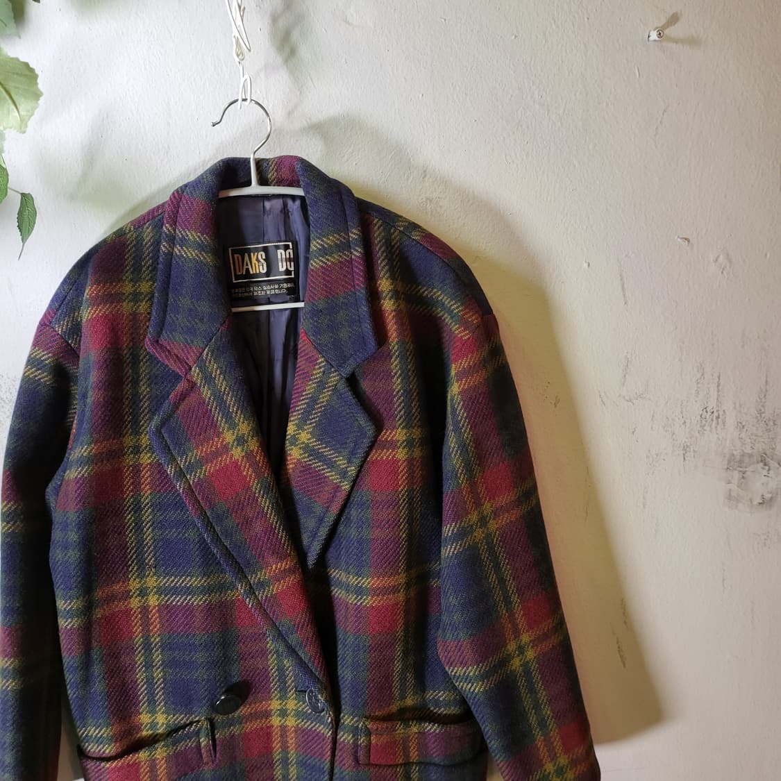 90s 닥스 오버핏 채크 브레이져 (55) 상품이미지2