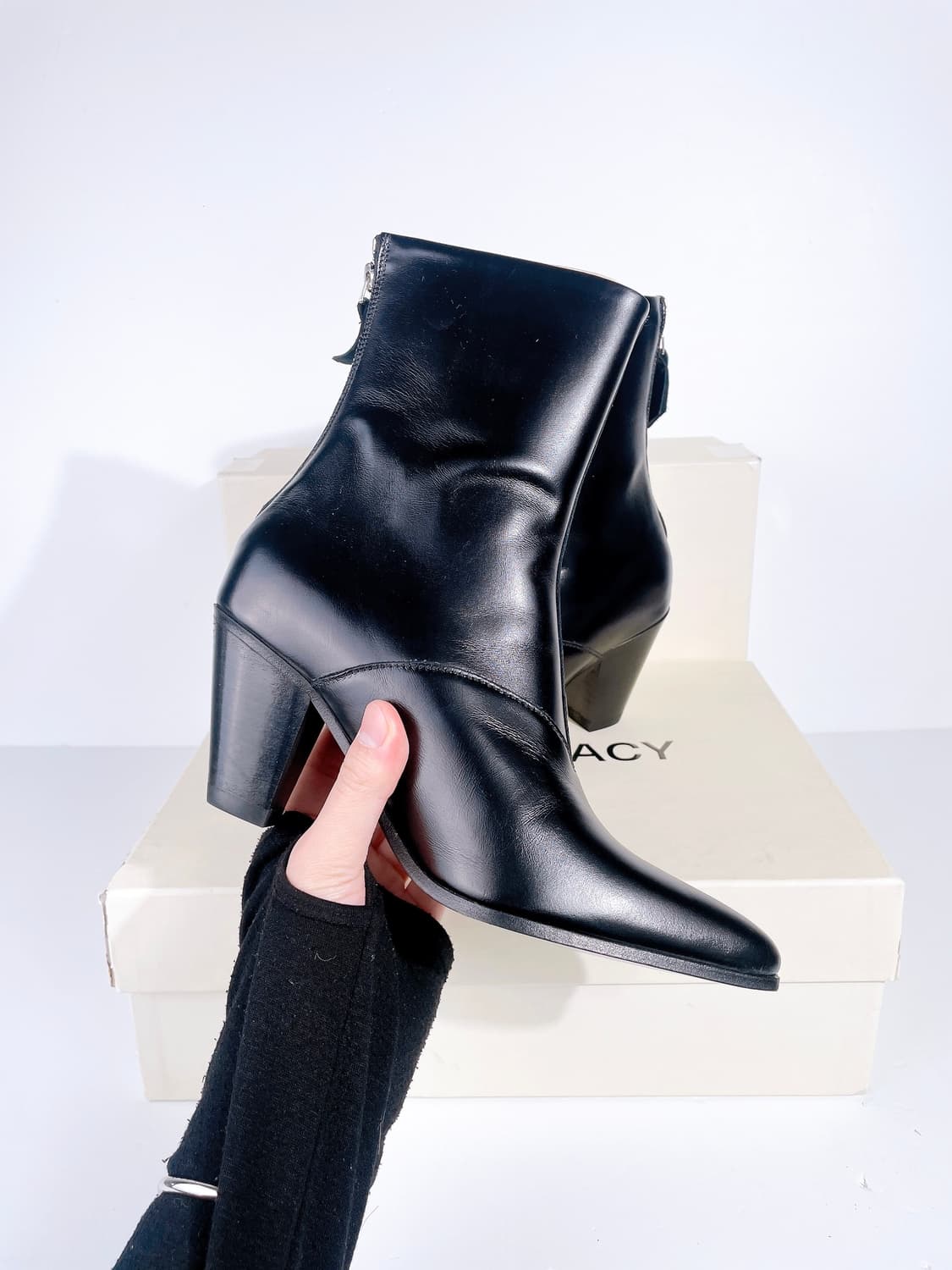 (정품/새상품) 아워레가시 여성 블랙 PRIS 소가죽 부츠 상품이미지3