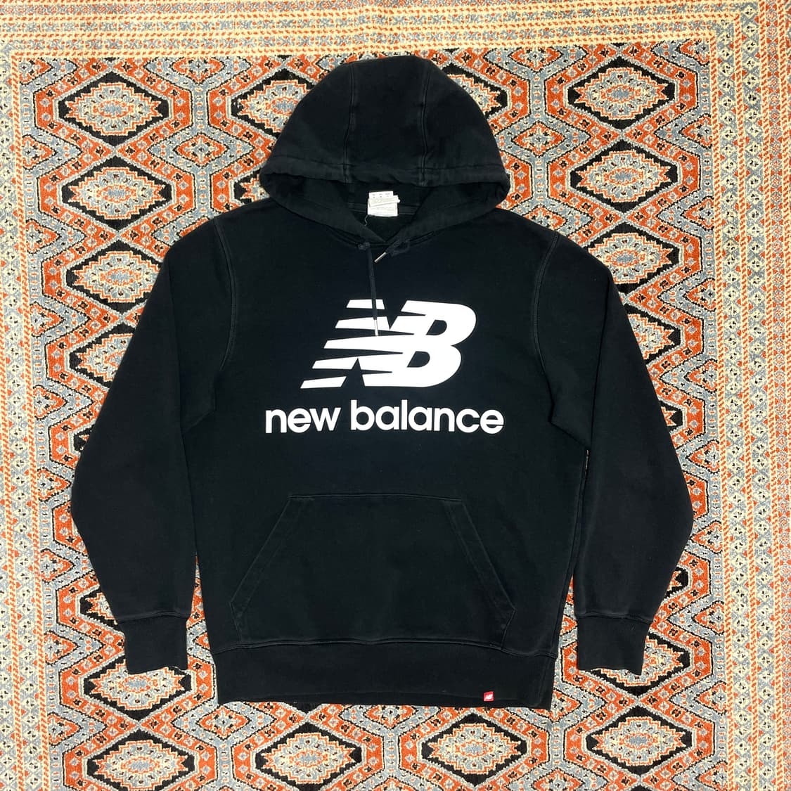 뉴발란스 시그니처로고 블랙 후드티셔츠 남성L 상품이미지1