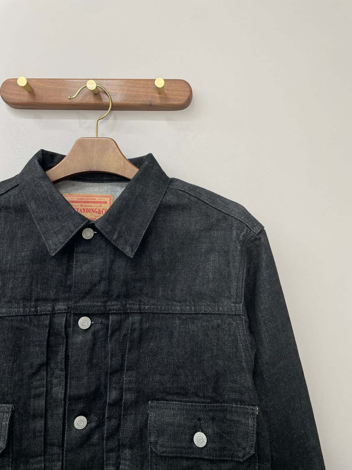 아웃스탠딩 흑청 데님 트러커 자켓 H1441 상품이미지3