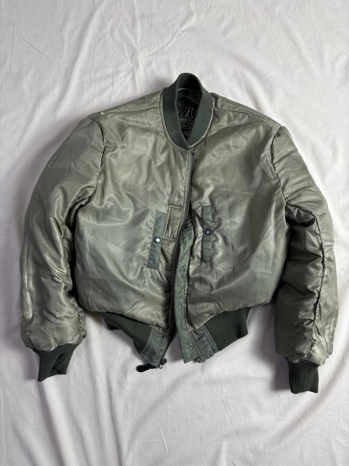 Vintage Military MA-1 밀리터리 항공 플라이트 점퍼 L 상품이미지4