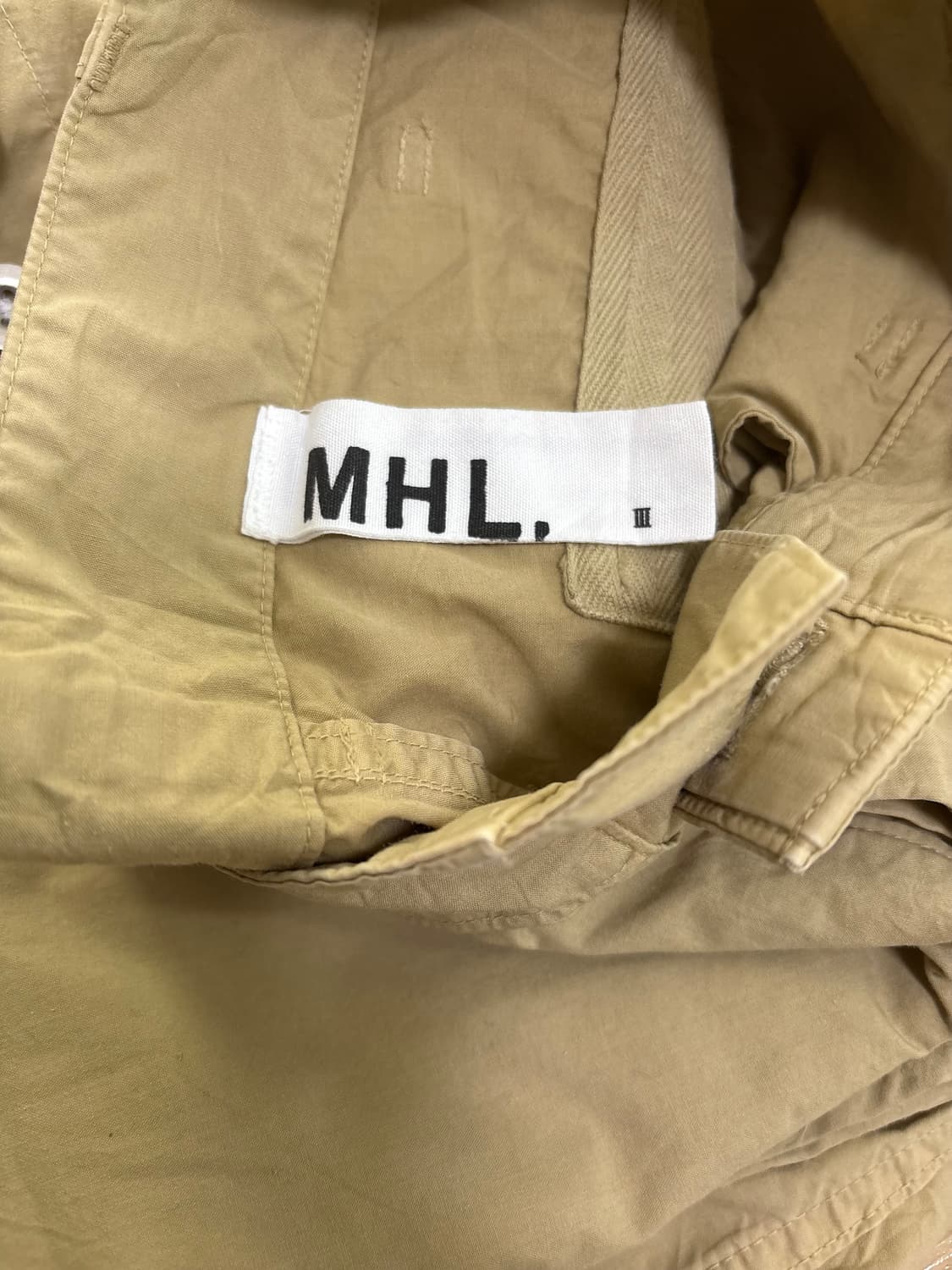 MHL 마가렛 호웰 카키 베이지 유틸리티 팬츠 상품이미지3