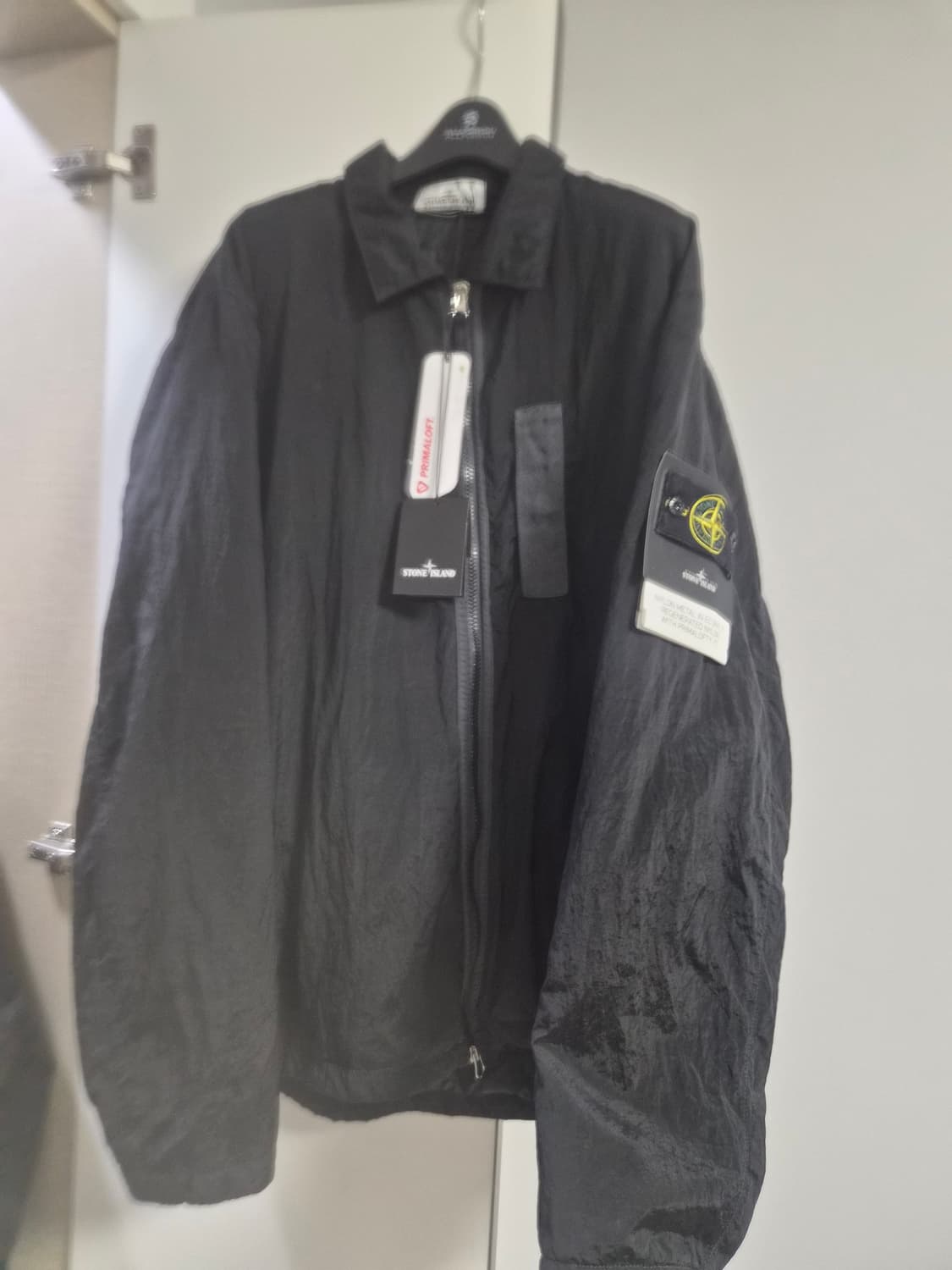 (국내매장판 풀구성) 스톤아일랜드 22fw 나일론메탈 패딩 오버셔츠 xl 상품이미지4