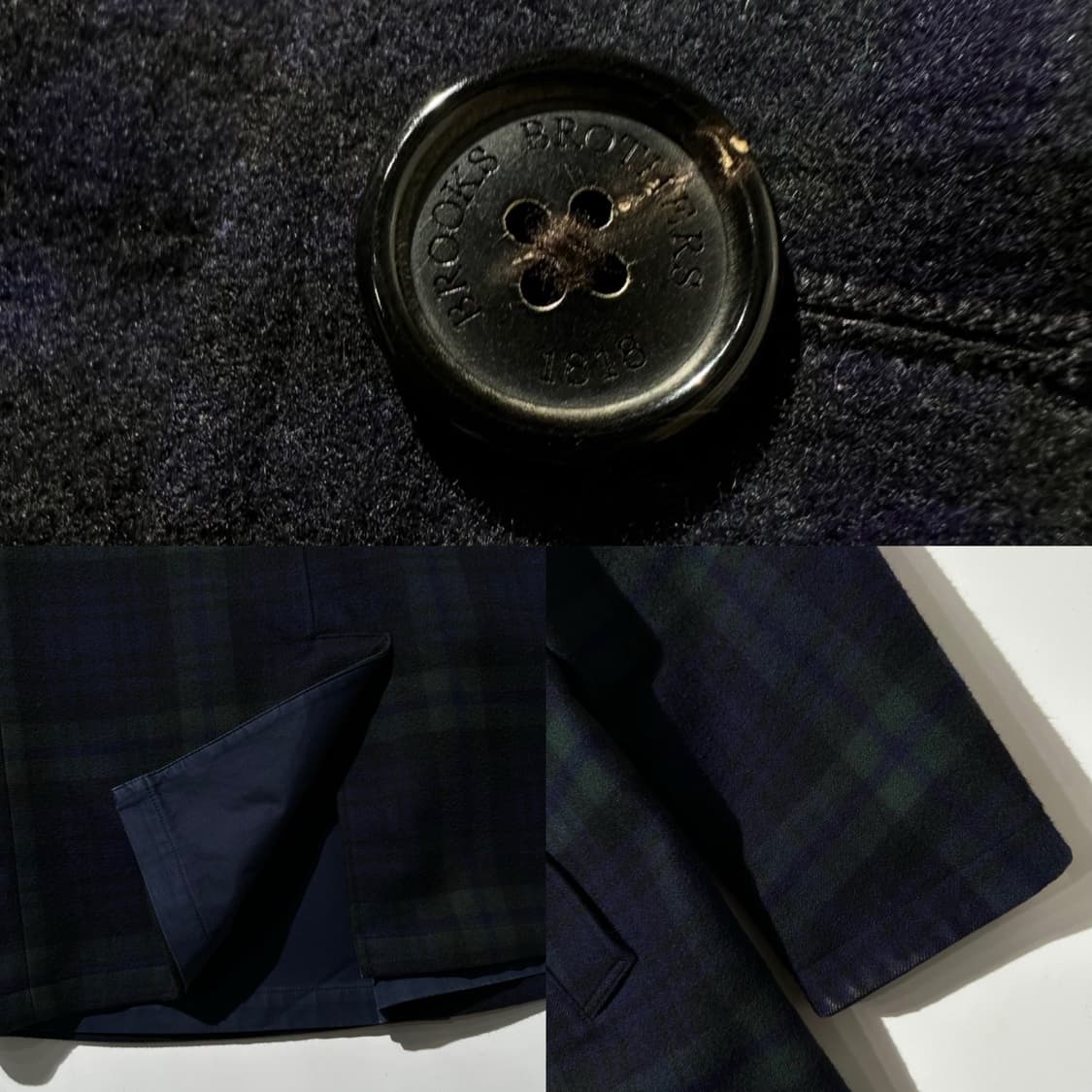 브룩스 브라더스 리버시블 블랙와치 타탄체크 싱글 코트 상품이미지6