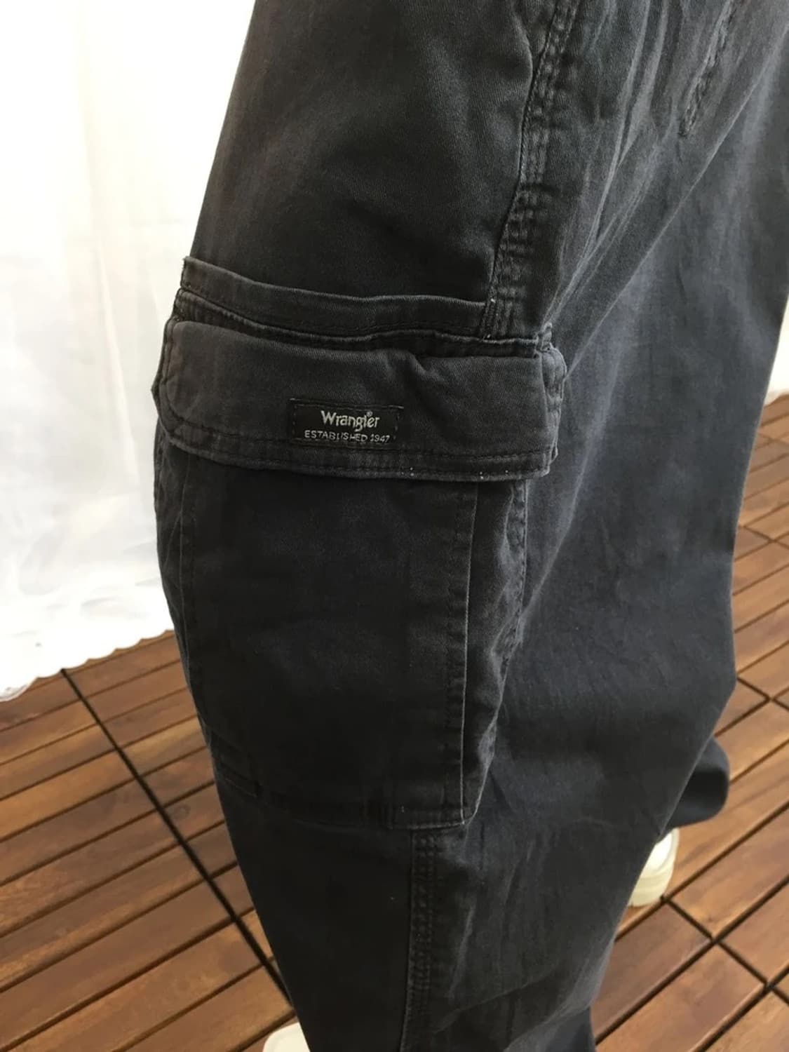 Wrangler Black Cargo Pants 상품이미지4