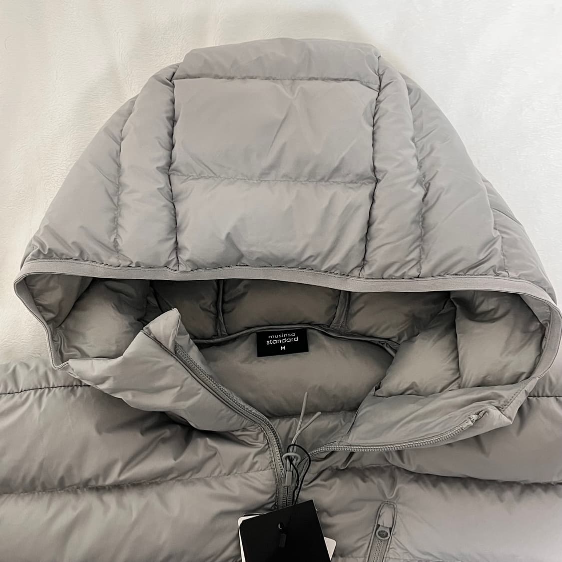 무신사스탠다드 시티레저드 후디드 라이트 그레이 m 상품이미지4