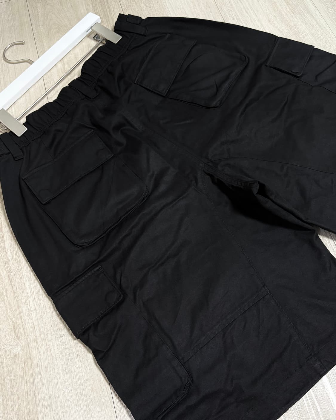 [2]폴리테루 버뮤다 카고 팬츠 블랙 상품이미지6