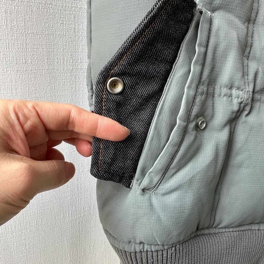 리바이스 레드탭 데님 배색 다운 베스트 16 상품이미지6