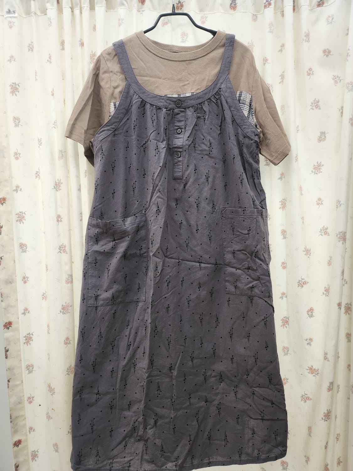 (지구샵) 원피스와 티 세트  (단품구매가능) 상품이미지1