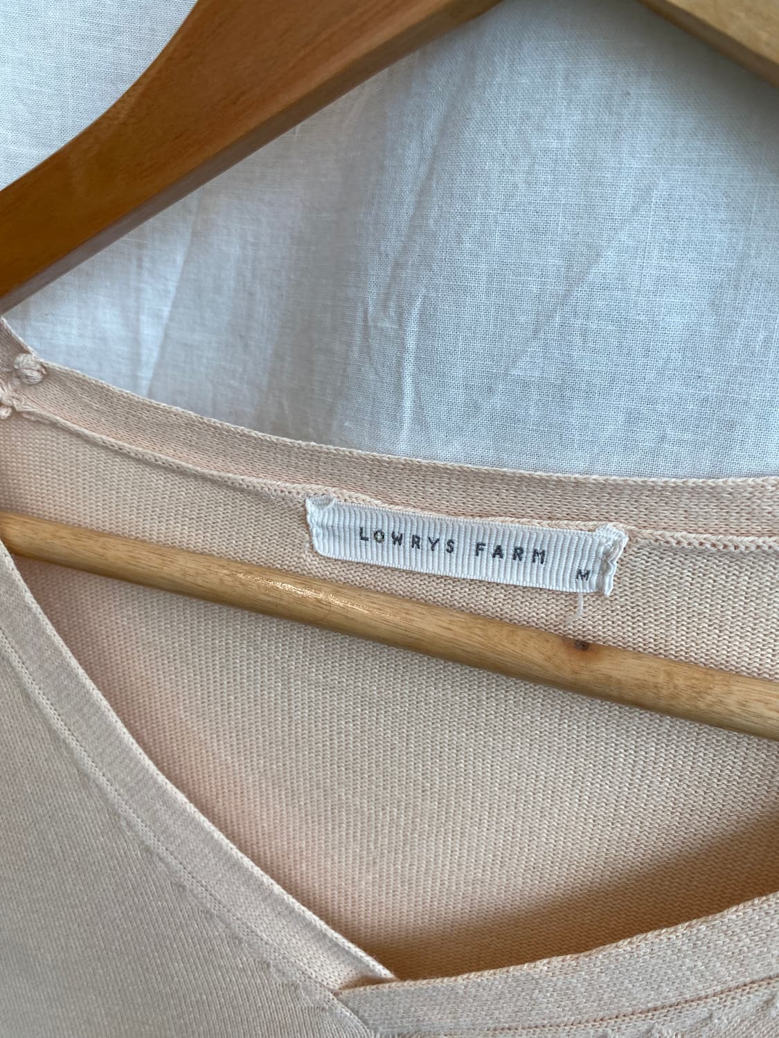 LOWRYS FARM 베이지 반팔니트탑(M) 상품이미지7