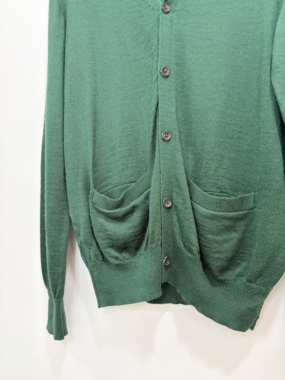 Beams 초록 니트 가디건 상품이미지8