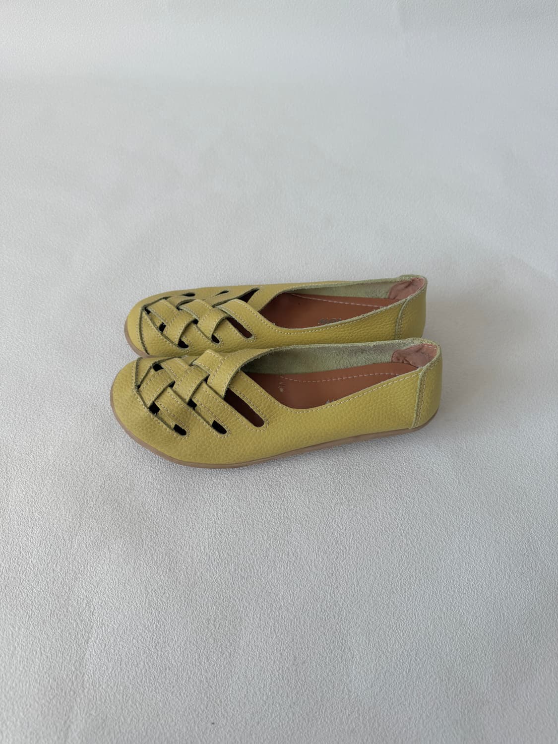 [EU37]Pre owned 레더 플랫슈즈 상품이미지4