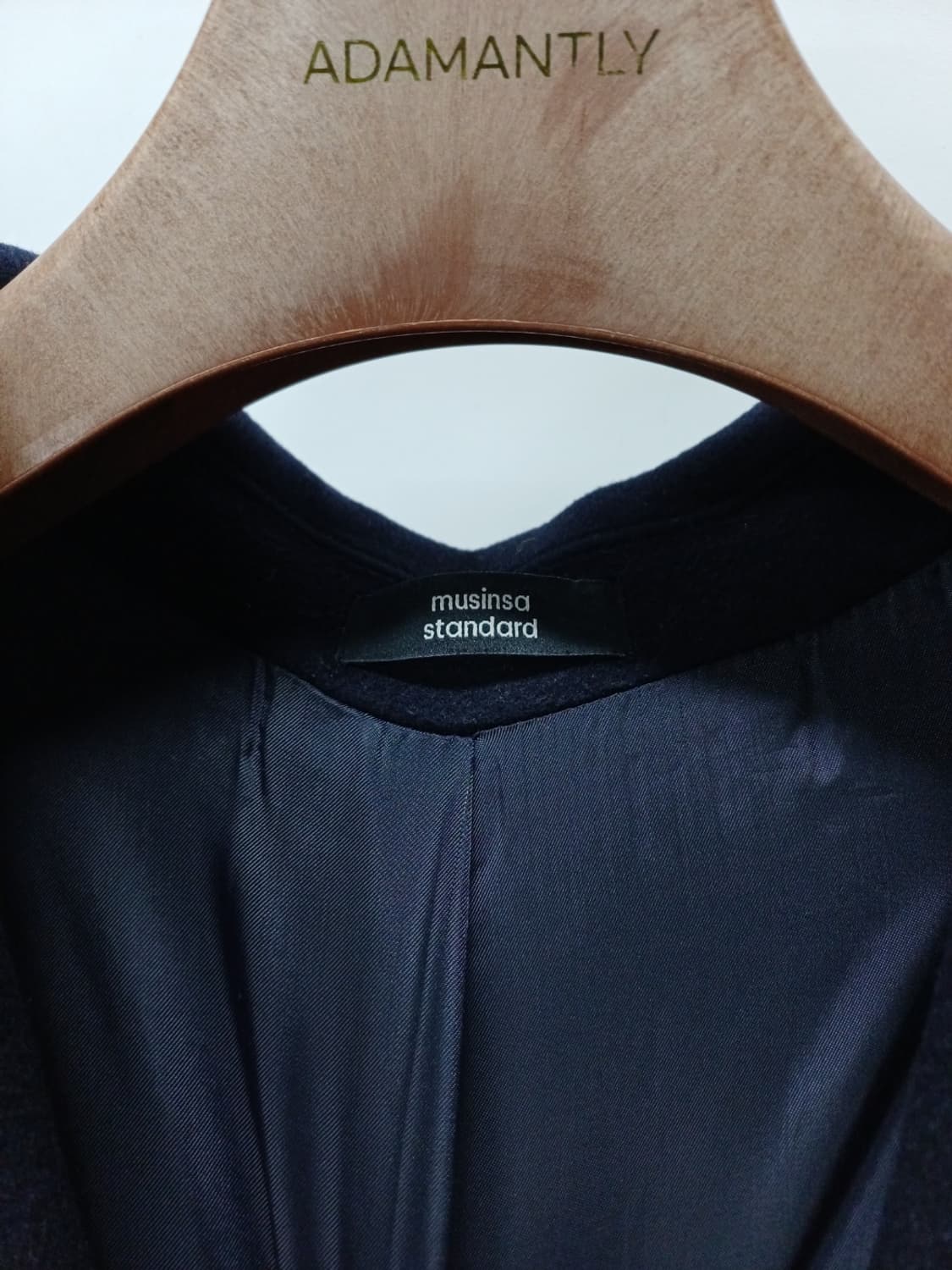 무신사스탠다드 캐시미어 세미오버 싱글코트 (M 95~100) 상품이미지6