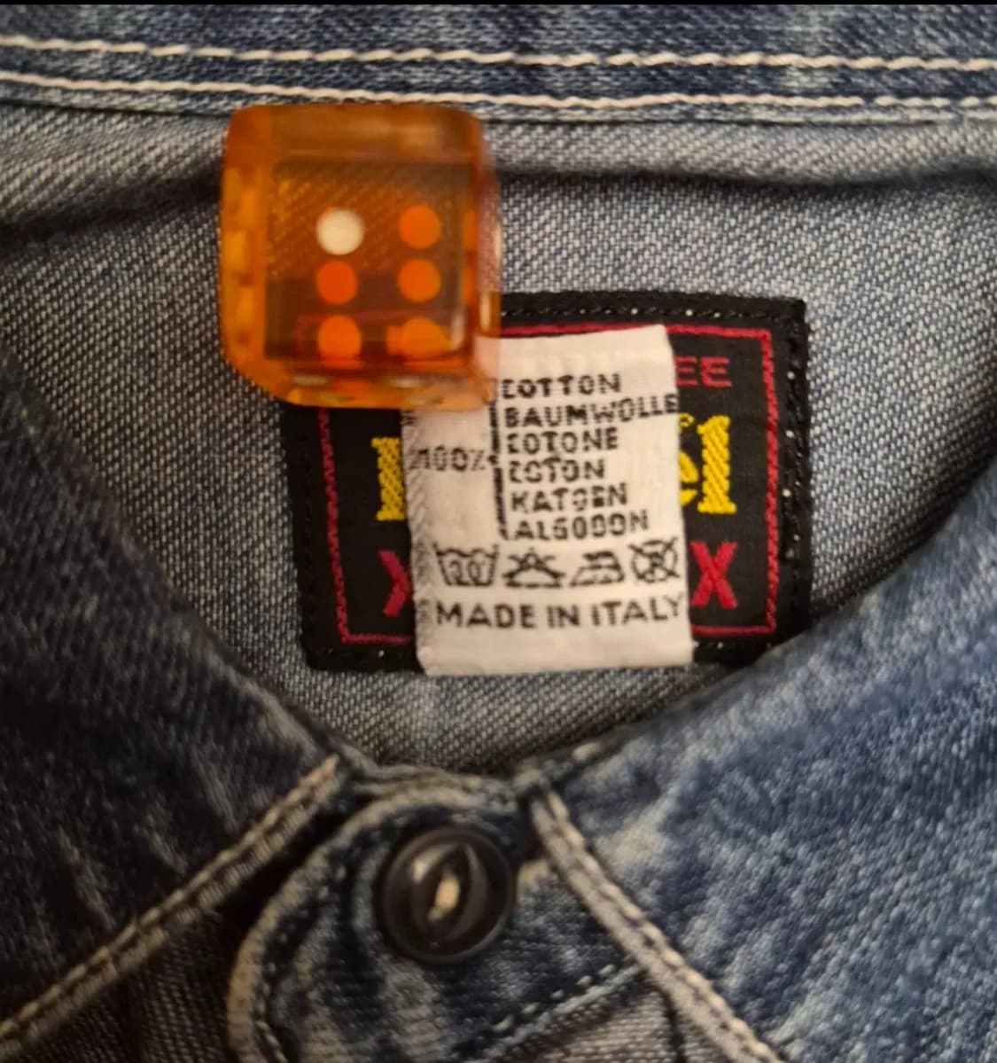 90s Italy DIESEL Denim Work Shirt (XL) 상품이미지5