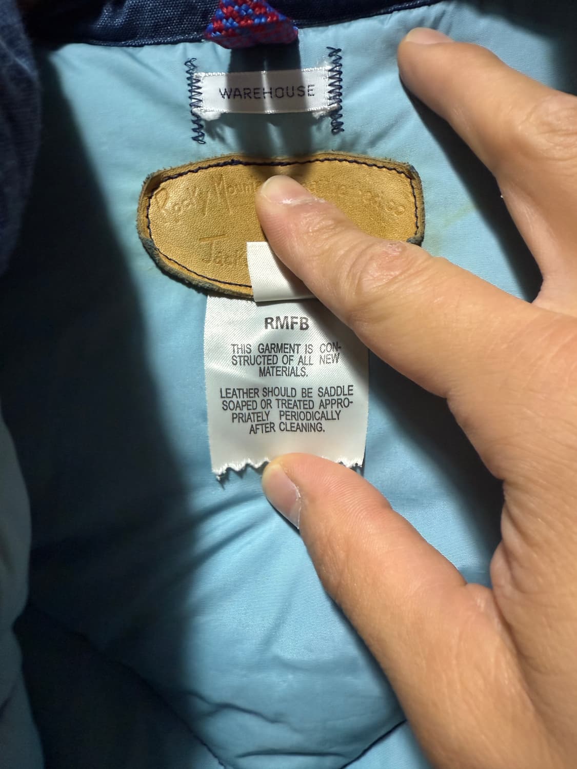 록키마운틴x웨어하우스 RMFBxWarehouse 인디고 페더베드 베스트 상품이미지8