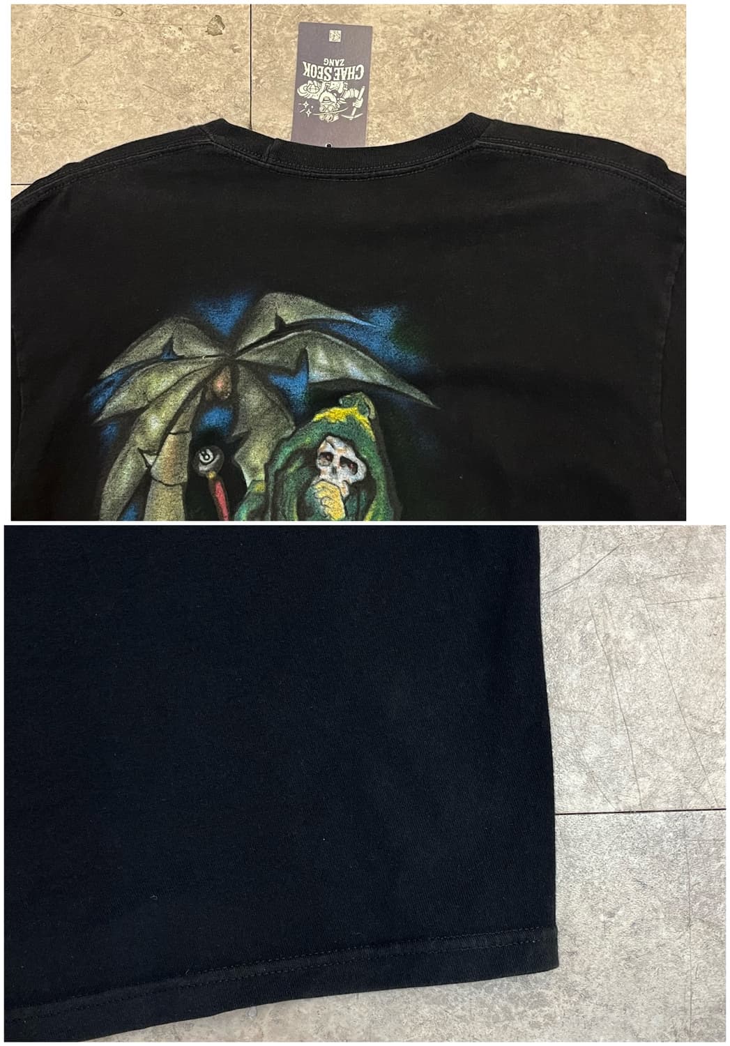 스투시 제스터 그래픽 롱슬리브리스 긴팔티 블랙 M #csz3217  상품이미지9