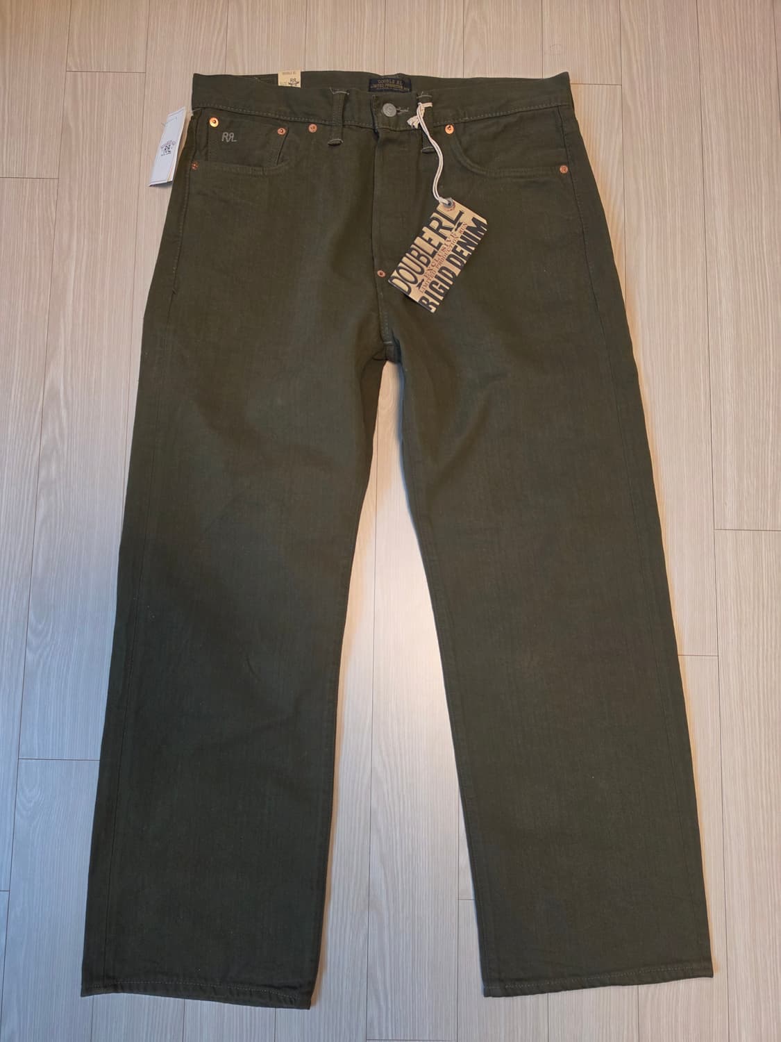 더블알엘 rrl 리미티드에디션 빈티지파이브포켓 올리브 셀비지진 상품이미지2