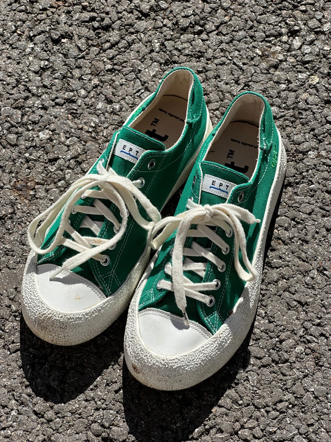 [260] EPT DIVE 캔버스 스니커즈 그린 로우탑 스케이트 슈즈 상품이미지1