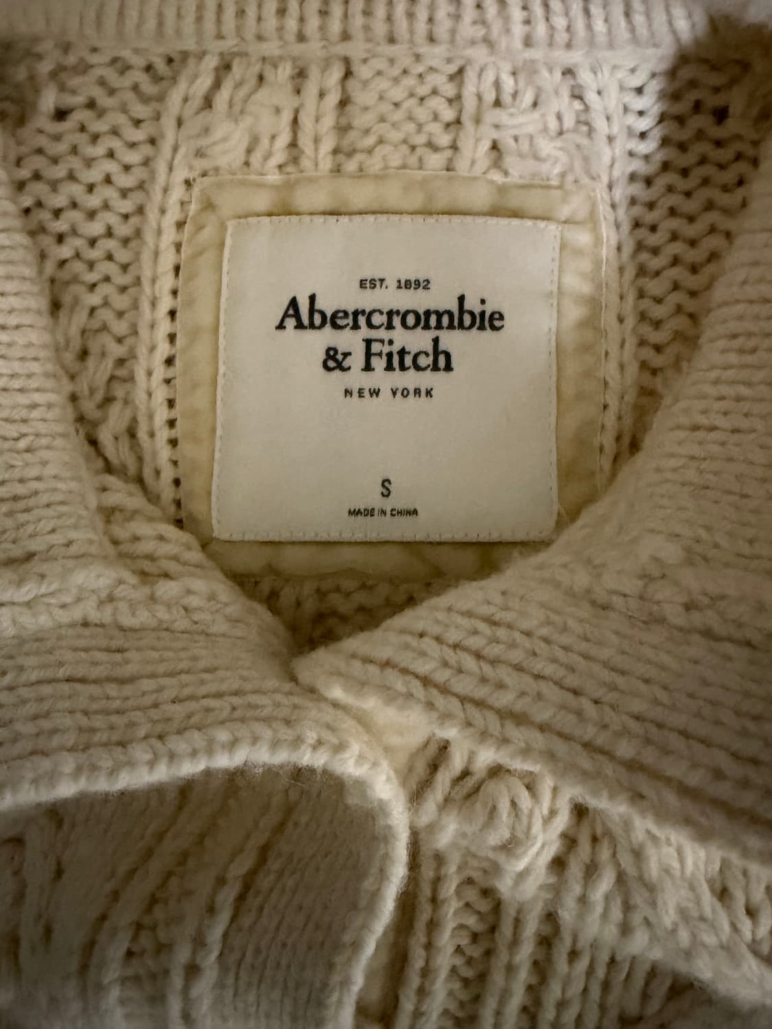 아베크롬비 빈티지 크림 니트 상품이미지4