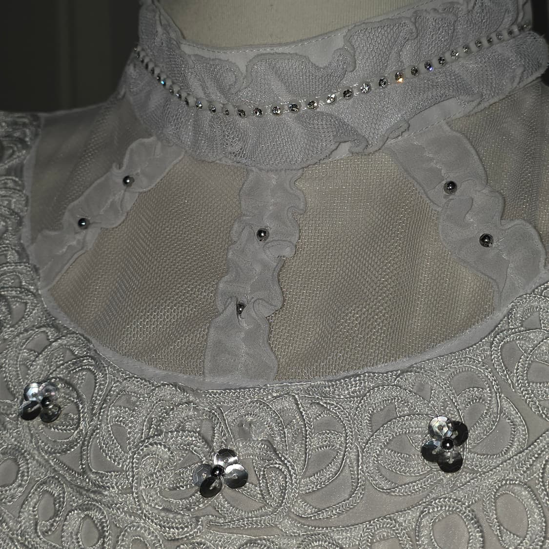 로판st 히메갸루 로리타 화이트 보석 블라우스 상품이미지1