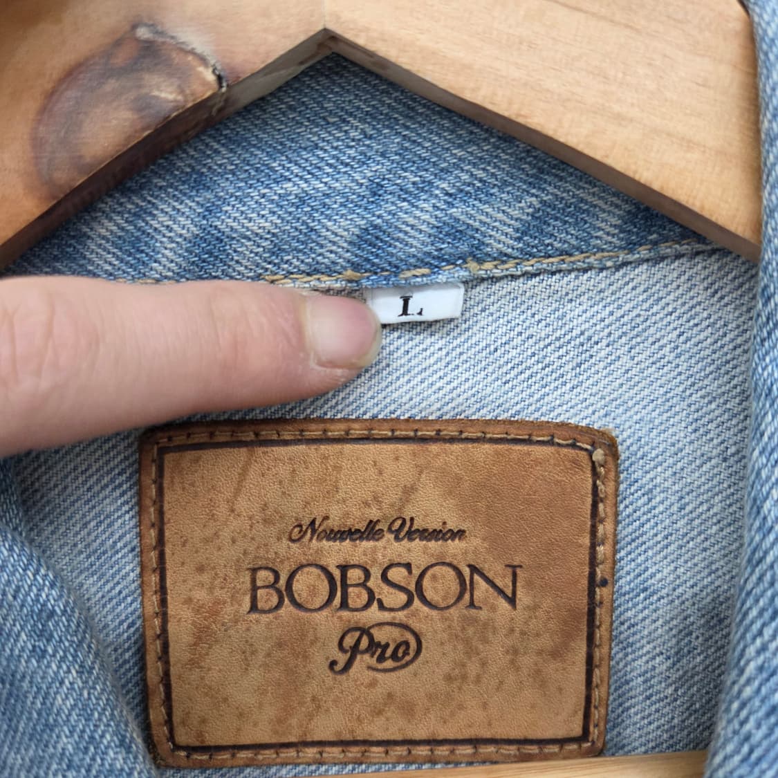 BOBSON 밥슨 청 데님 자켓 여L 상품이미지3