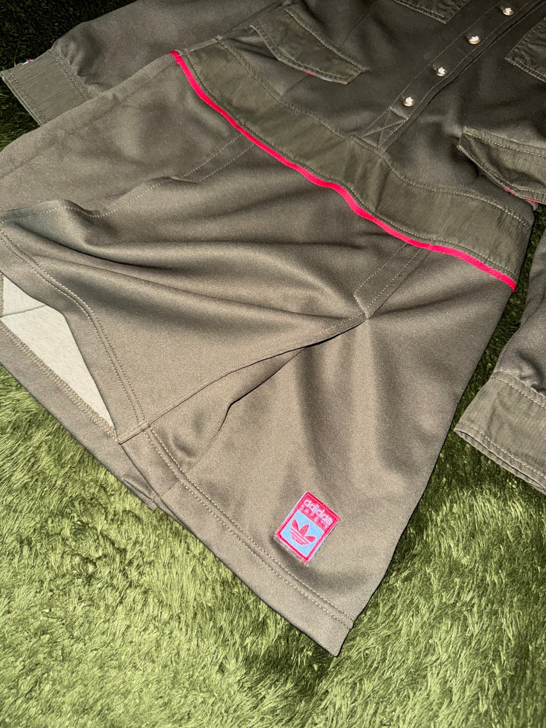 [85] 00s 아디다스 오리지널스 패치워크 밀리터리 저지 원피스 상품이미지7