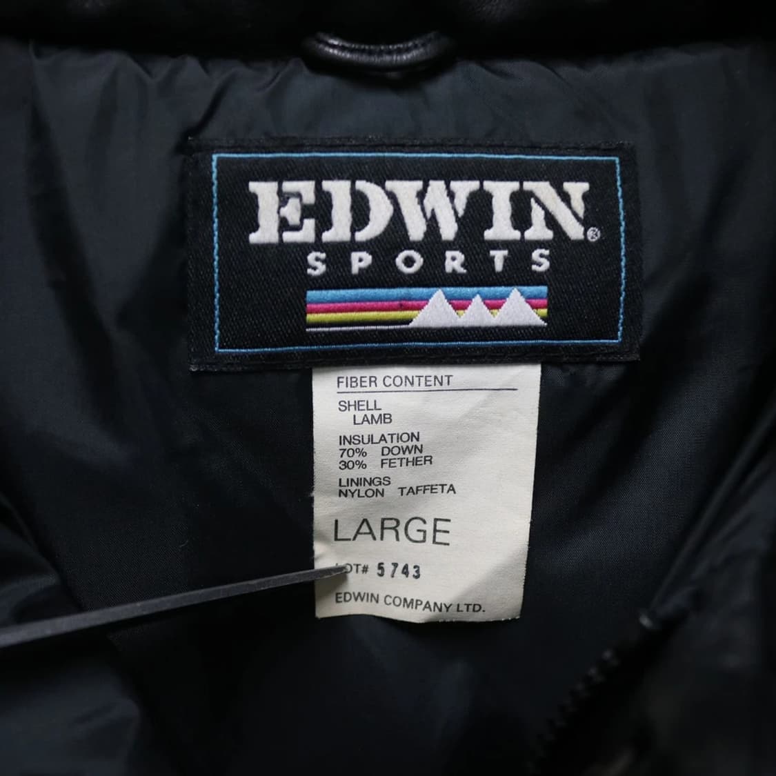 에드윈 레더 다운 패딩 61661 상품이미지10