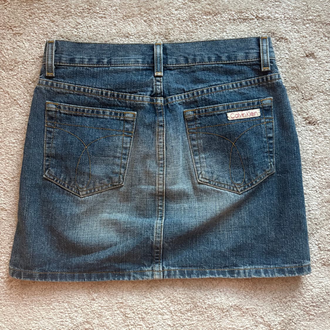 Calvin 2000 빈티지 데님 스커트 상품이미지2