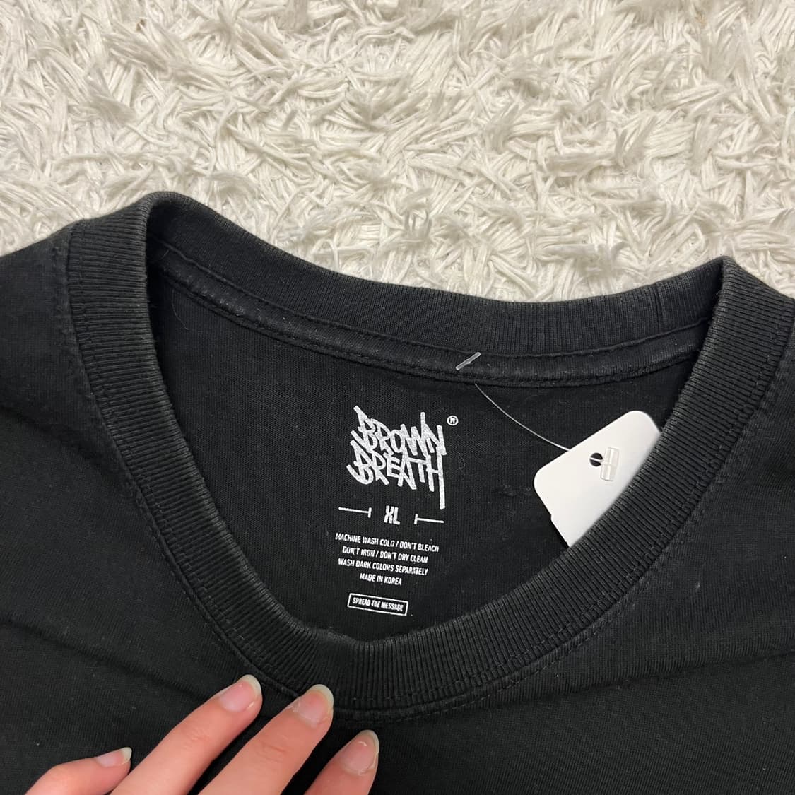 Brown Breath black t-shirt 상품이미지7