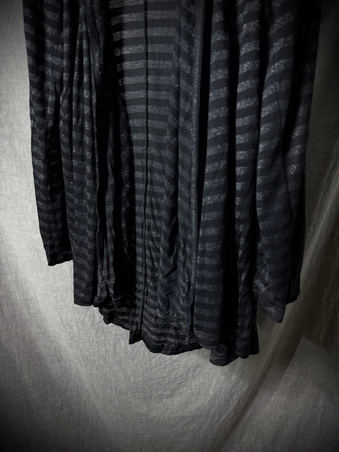 SCHÜSSEL Stripe Draped Hooded Cardigan 상품이미지3