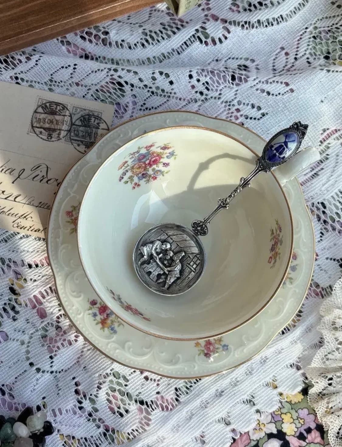 [레어]델프트 실버플레이트 티 캐디스푼 상품이미지1