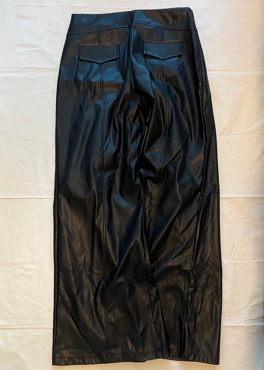 black leather wide-fit pants 상품이미지8
