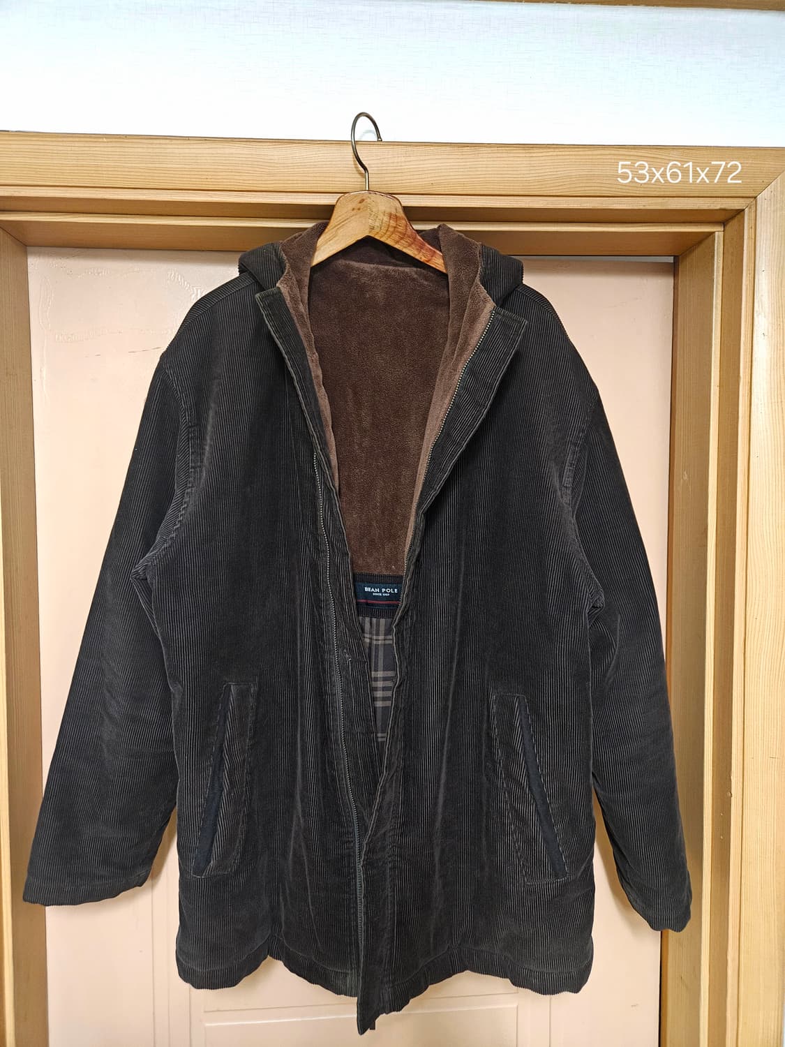 BEAN POLE 코듀로이 후드 짚업 자켓 상품이미지1