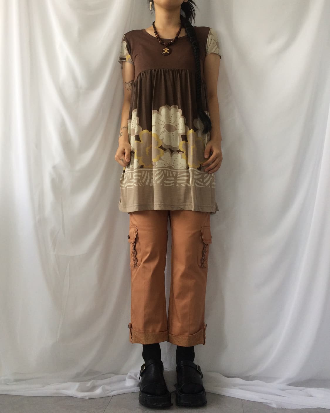 Flower printing onepiece 상품이미지1